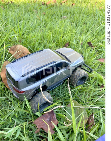 芝生の上のラジコン 118324577