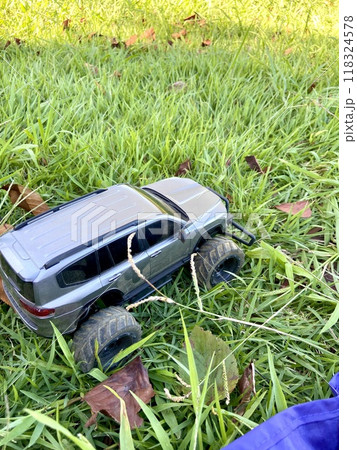 芝生の上のラジコン 芝生の上のラジコン 118324578