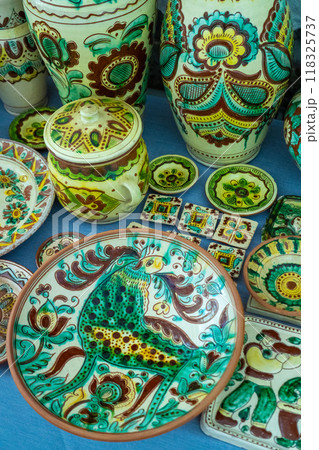 Ukrainian dishes. Clay ceramics. Old decor. Ukrainian dishes. Clay ceramics. Old decor. 118325737