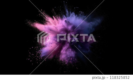 Powder explosion. Generative AI 118325852