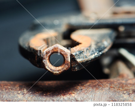 rusty bolt 118325858