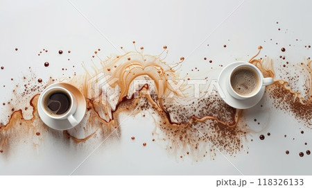 Latte art. Generative AI 118326133