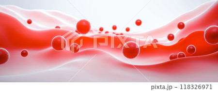 Detailed Medical Image of Erythrocytes in Circulation, Human Blood Analysis Conceptual Graphic, Hematological Test Visualization, Scientific Study of Blood Flow Dynamics, Health Care Research Banner Detailed Medical Image of Erythrocytes in Circulation, Human Blood Analysis Conceptual Graphic, Hematological Test Visualization, Scientific Study of Blood Flow Dynamics, Health Care Research Banner 118326971