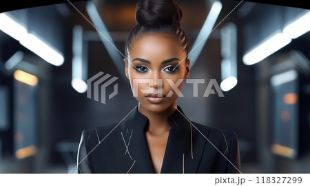 仮想空間ビジネス女性五十Generative AI 118327299