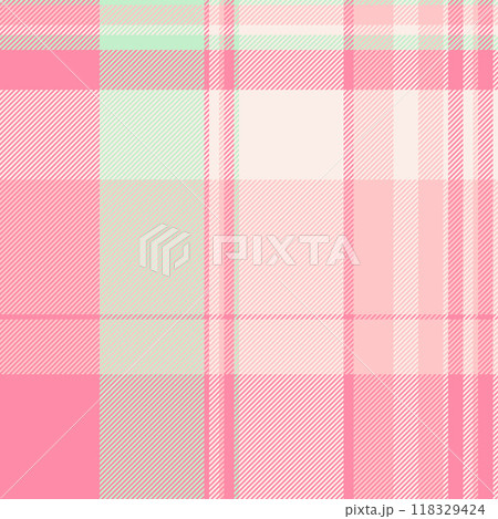 Textile design of textured plaid. Checkered fabric pattern swatch for shirt, dress, suit, wrapping paper print, invitation and gift card. 118329424