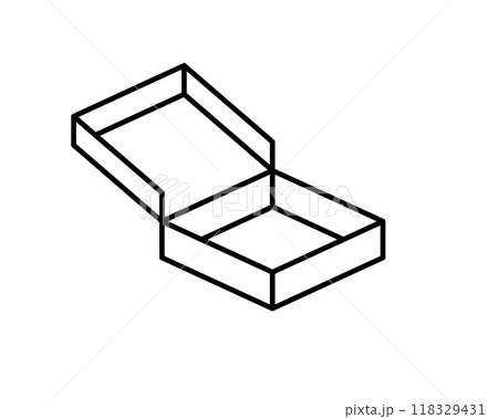 Delivery packaging vector icon. Cargo cardboard box icons. Carton package sign from line geometric shapes. Delivery packaging vector icon. Cargo cardboard box icons. Carton package sign from line geometric shapes. 118329431
