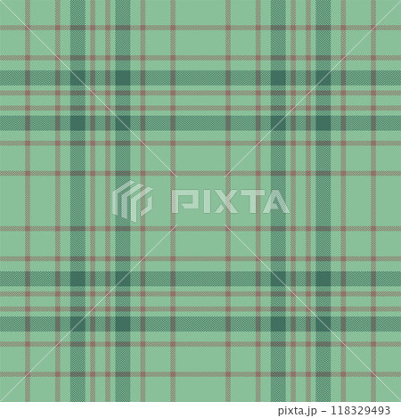Plaid seamless pattern in green. Check fabric texture. Vector textile print. Plaid seamless pattern in green. Check fabric texture. Vector textile print. 118329493