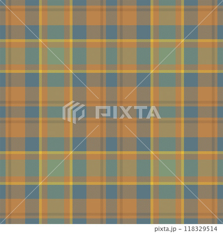 Plaid seamless pattern. Check fabric texture. Vector textile print. 118329514