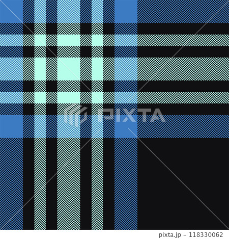 Plaid check pattern. Seamless fabric texture. Tartan textile print. 118330062