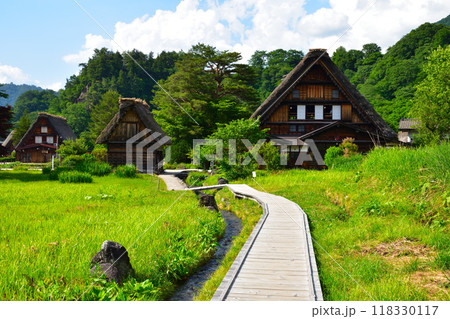 夏 白川郷 夏 白川郷 118330117
