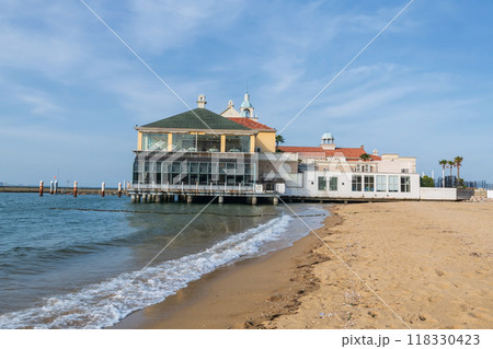 Marizon wedding hall by beach with motion wave. Fukuoka 118330423