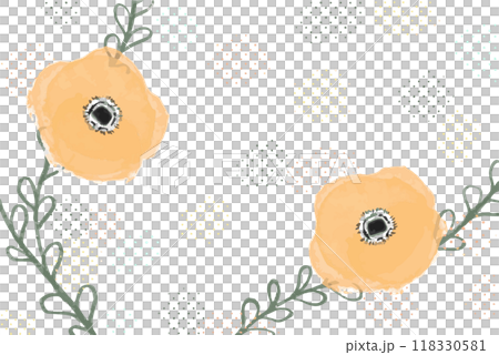 アネモネのグラフィック素材 アネモネのグラフィック素材 118330581