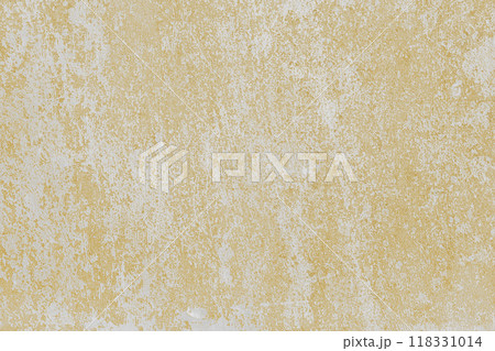 White and yellow colored messy stucco, plaster texture background close up White and yellow colored messy stucco, plaster texture background close up 118331014