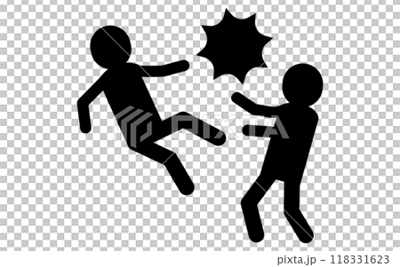 Caution, safety signs, danger and caution pictograms 118331623