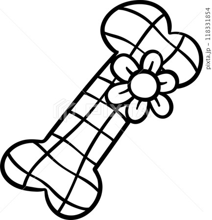 Groovy Retro School Supplies Halloween cartoon outline 118331854