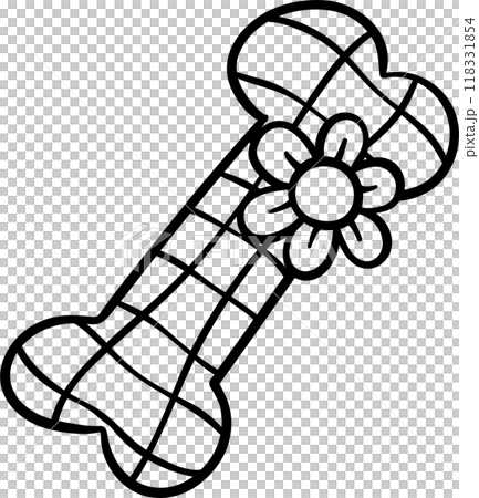 Groovy Retro School Supplies Halloween cartoon outline 118331854