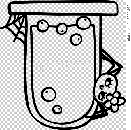 Groovy Retro School Supplies Halloween cartoon outline Groovy Retro School Supplies Halloween cartoon outline 118331863