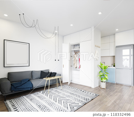 modern living interior design. 118332496