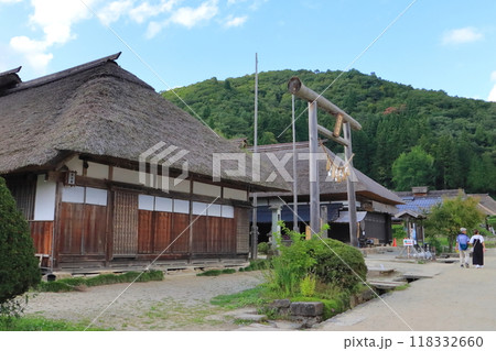 大内宿(高倉神社鳥居) 大内宿(高倉神社鳥居) 118332660