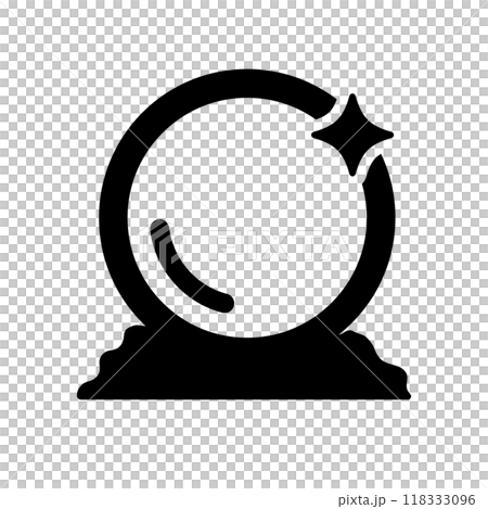 Fortune telling icon, crystal ball icon vector 118333096