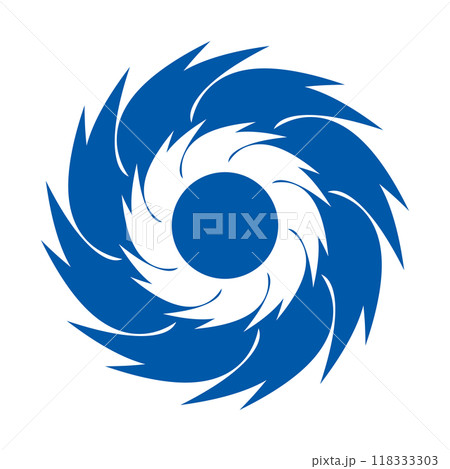 非常に強い台風のアイコン 118333303