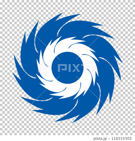 非常に強い台風のアイコン 118333303