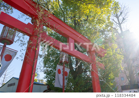 東京都 門前仲町 正月の富岡八幡宮 東京都 門前仲町 正月の富岡八幡宮 118334484