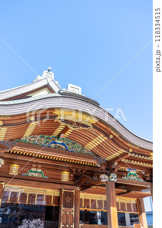 東京都文京区　湯島天神の本殿 118334515