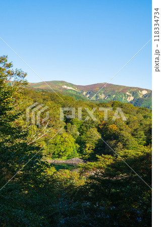 秋の焼石岳登山(つぶ沼コース):東焼石岳・六沢山を望む 秋の焼石岳登山(つぶ沼コース):東焼石岳・六沢山を望む 118334734