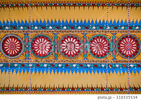 Floral pattern, Thirumalai Nayak Palace Floral pattern, Thirumalai Nayak Palace 118335534