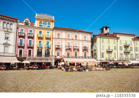 Locarno town on Lake Maggiore Locarno town on Lake Maggiore 118335538