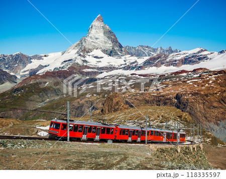 Gornergrat Bahn Railway Train, Zermatt Gornergrat Bahn Railway Train, Zermatt 118335597
