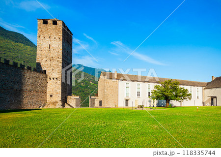 Castelgrande medieval castle in Bellinzona 118335744