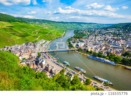 Bernkastel Kues aerial view, Germany. Bernkastel Kues aerial view, Germany. 118335776