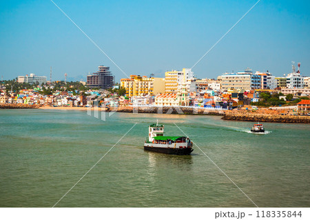Kanyakumari city aerial view, India Kanyakumari city aerial view, India 118335844