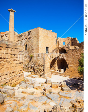 Lindos Acropolis and beach, Rhodes 118335856