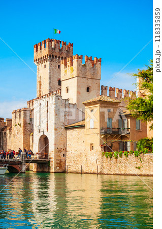 Scaligero Castle aerial view, Sirmione 118335859