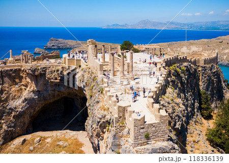 Lindos Acropolis and beach, Rhodes 118336139