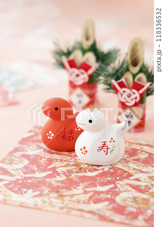 年賀状　巳年　2025 118336532