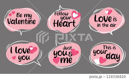 Cloud of thoughts romance pink lettering wishes 118336820