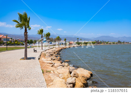 Seafront promenade at the Fethiye city, Turkey Seafront promenade at the Fethiye city, Turkey 118337031