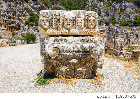 Myra ancient city ruins in Demre, Turkey 118337079