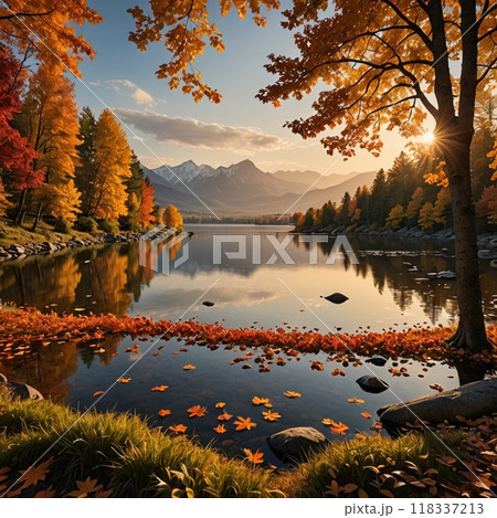 秋の風景素材2 118337213