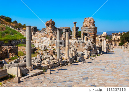 Ephesus ancient greek city is located in Izmir Province in Turkey 118337316