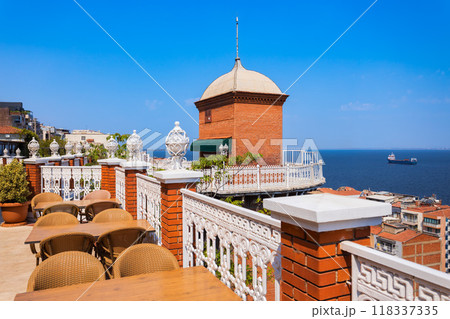 Asansor elevator historical building in Izmir city in Turkey 118337335