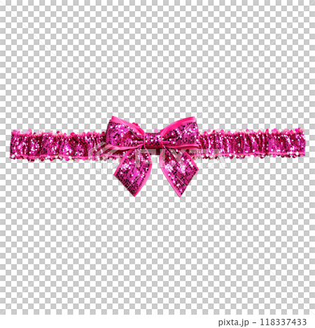 Hot pink garter with sequin details flashy and fun spinning vividly eye catching 118337433