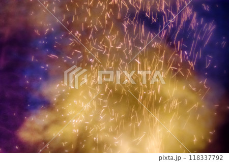 huge night fire on holiday. Dance sparks huge night fire on holiday. Dance sparks 118337792