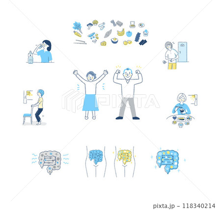 良い状態の腸・悪い状態の腸いろいろ セット 良い状態の腸・悪い状態の腸いろいろ セット 118340214