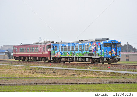 城端線　高岡ー二塚　JR西日本　キハ40-2136+キハ40-2078（富山） 118340235
