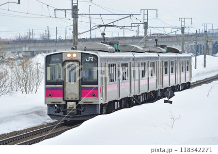 奥羽本線 浪岡ー大釈迦 JR東日本 701系 N14編成(青森) 奥羽本線 浪岡ー大釈迦 JR東日本 701系 N14編成(青森) 118342271
